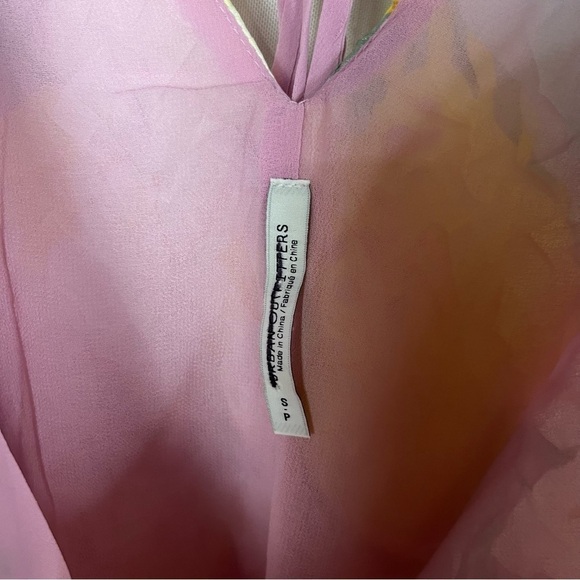 Urban Outfitters UO Pastel Crinkle Textured Mini Dress S - Picture 6 of 6